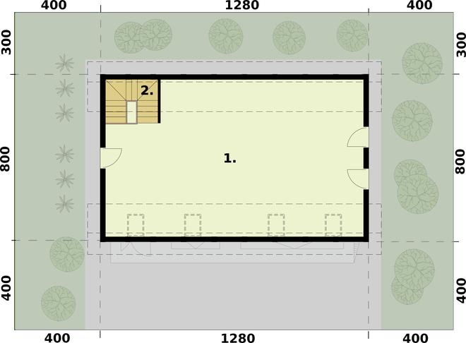 Garaż / Budynek gospodarczy G355