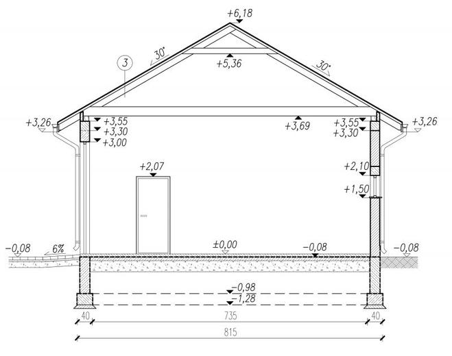 Budynek gospodarczo-magazynowy / Gospodarczy / Garaż G38