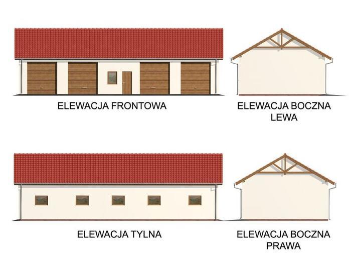 Budynek gospodarczy / Garaż G49 (drewniany)