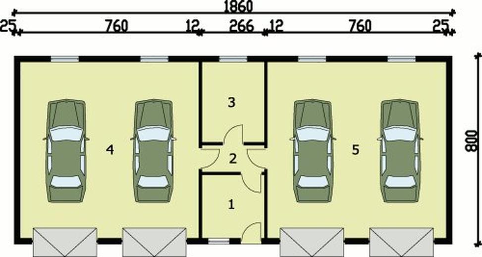 Budynek gospodarczy / Garaż G49 (drewniany)