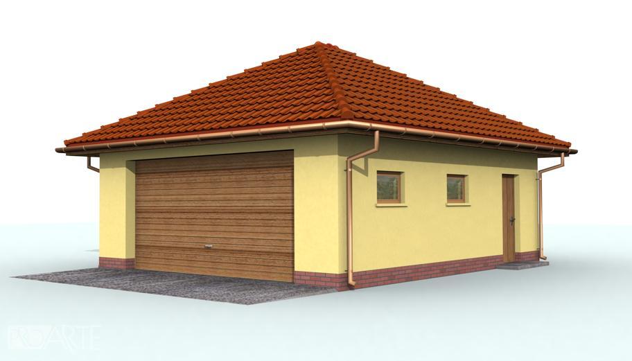 Garaż / Budynek gospodarczy G61 (drewniany)