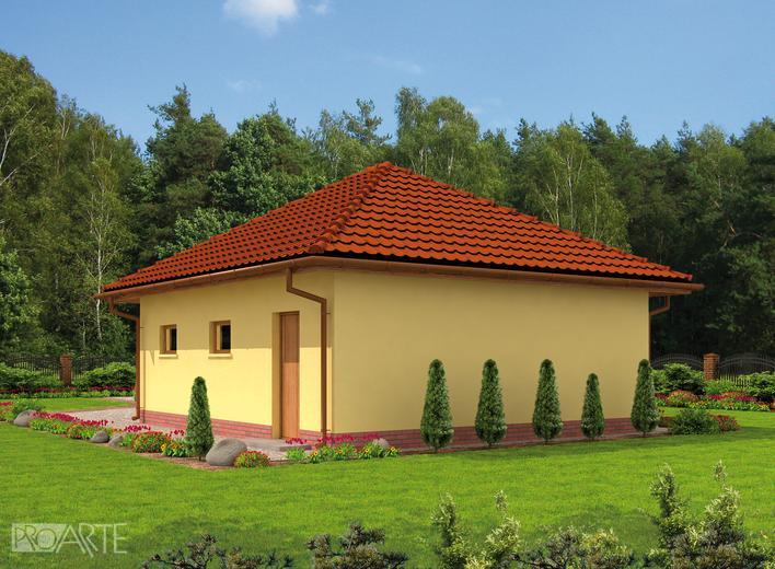 Garaż / Budynek gospodarczy G61 (drewniany)