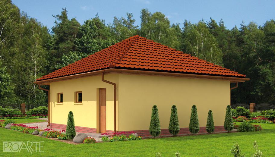 Garaż / Budynek gospodarczy G61 (drewniany)