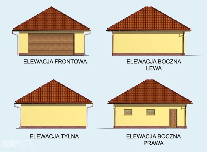Garaż / Budynek gospodarczy G61 (drewniany)