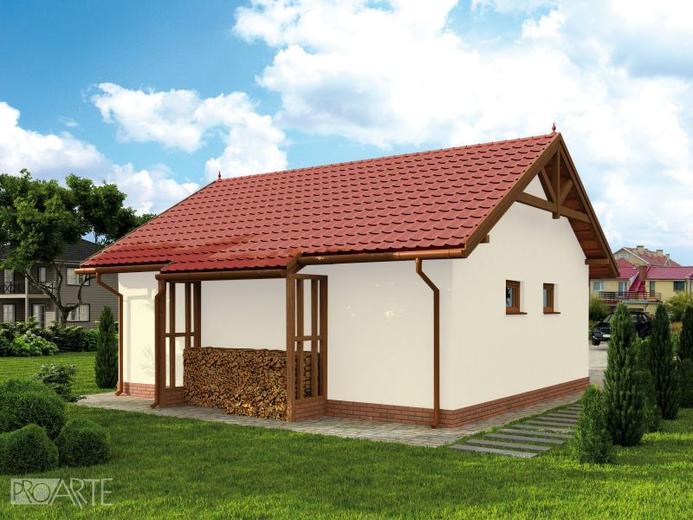 Garaż / Budynek gospodarczy G68 (drewniany)