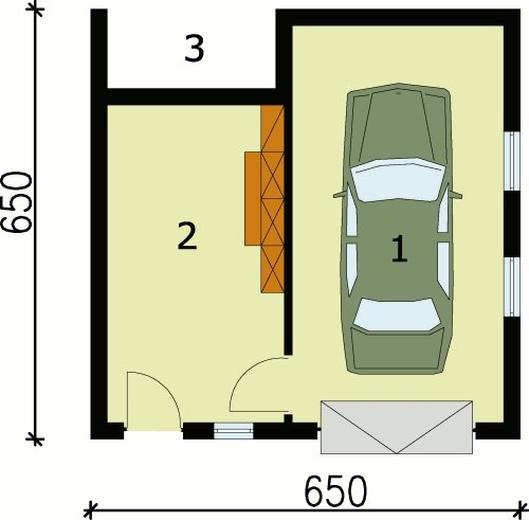 Garaż / Budynek gospodarczy G73 