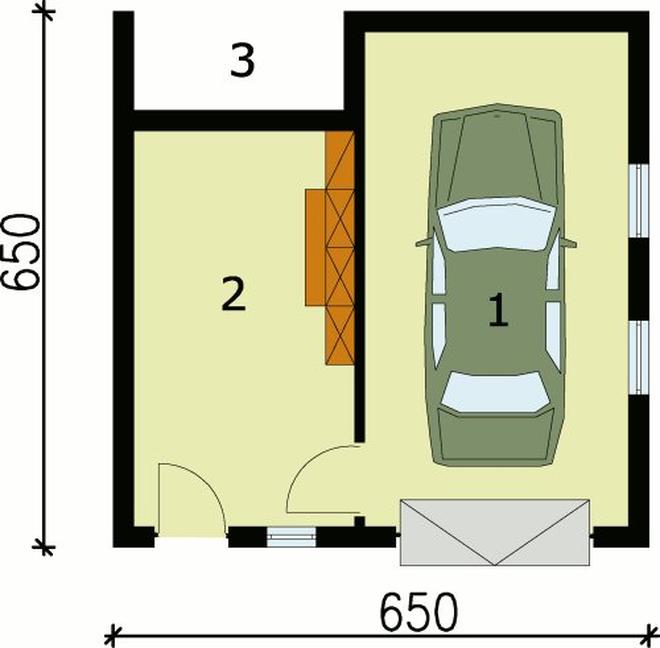 Garaż / Budynek gospodarczy G73 