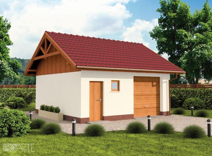 Garaż / Budynek gospodarczy G73 (drewniany)