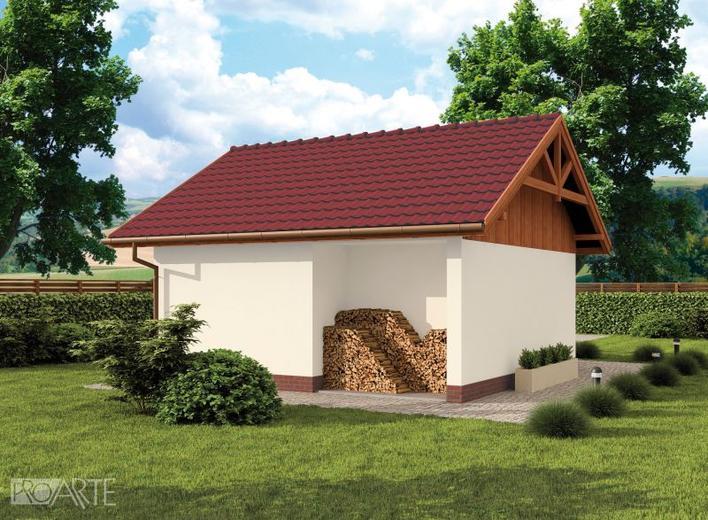 Garaż / Budynek gospodarczy G73 (drewniany)