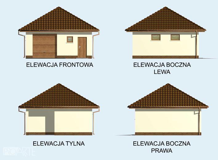 Garaż / Budynek gospodarczy G74 (drewniany)