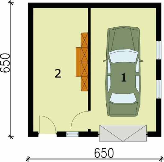 Garaż / Budynek gospodarczy G75
