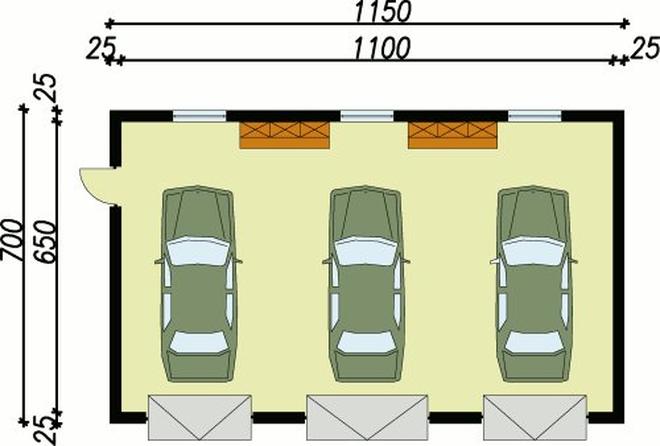 Garaż / Budynek gospodarczy G7 (drewniany)