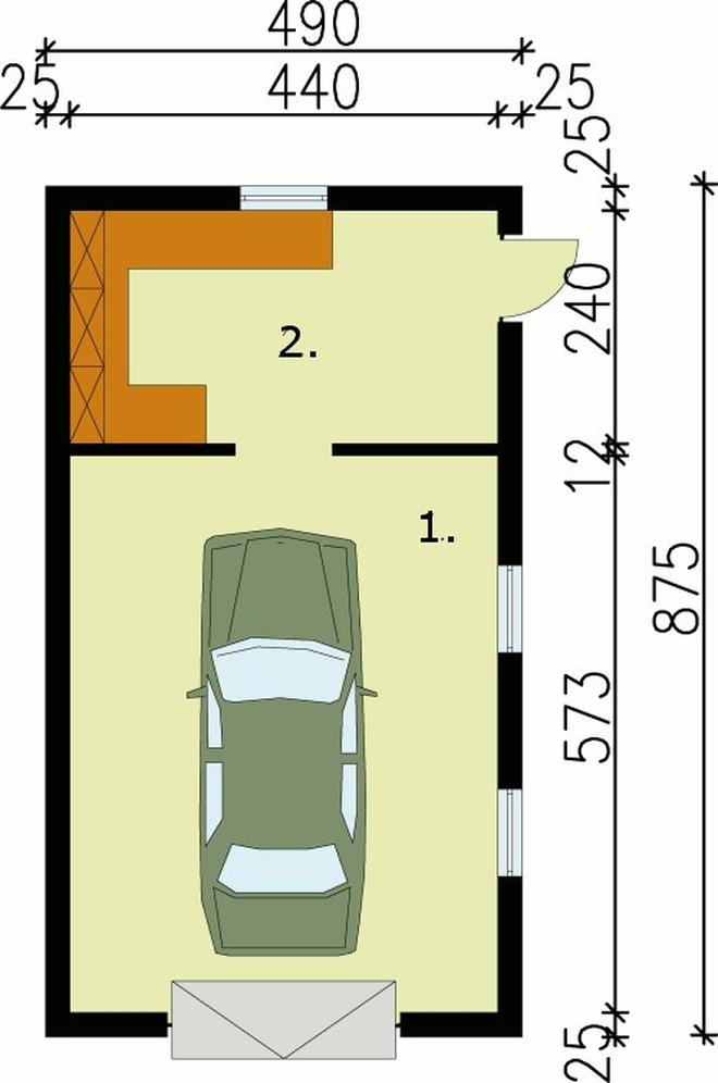 Garaż / Budynek gospodarczy G8 