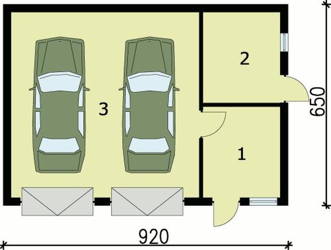 Garaż / Budynek gospodarczy G85