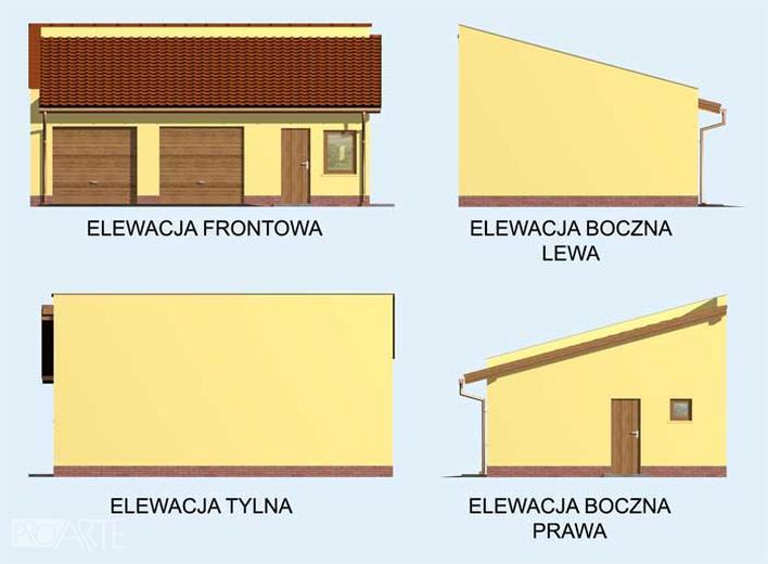 Garaż / Budynek gospodarczy G85 (drewniany)