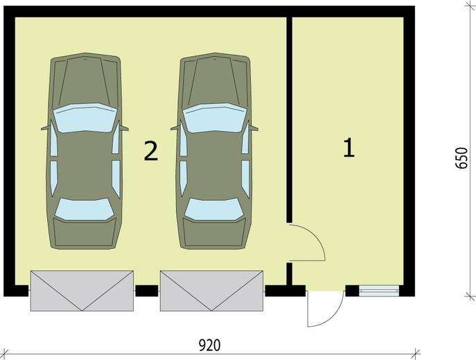 Garaż / Budynek gospodarczy G85a