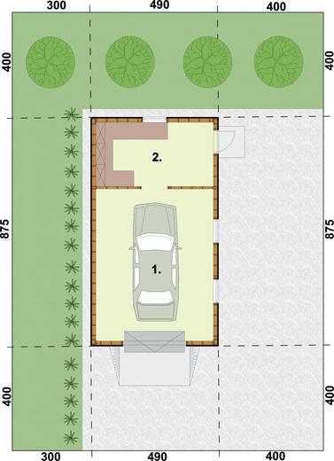 Garaż / Budynek gospodarczy G8 (drewniany)