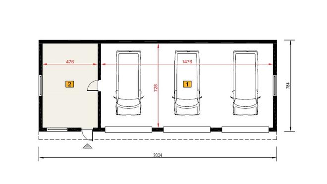 Budynek garażowo-magazynowy GM01c