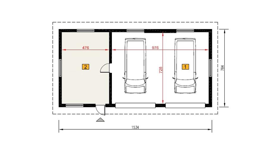 Budynek garażowo-magazynowy GM01d