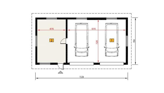 Budynek garażowo-magazynowy GM01d