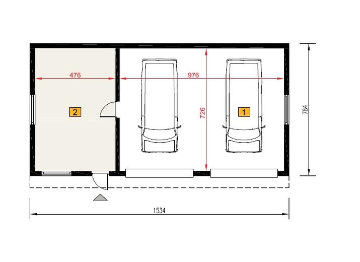 Budynek garażowo-magazynowy GM01e