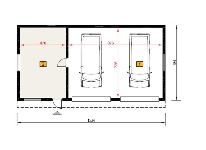Budynek garażowo-magazynowy GM01e