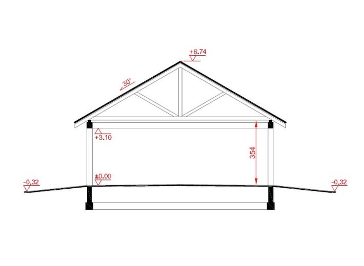 Wiata garażowo-magazynowa GM09