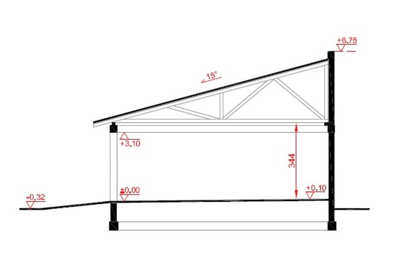 Wiata garażowo-magazynowa GM09a