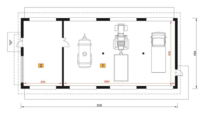 Budynek garażowo-magazynowy GM11c