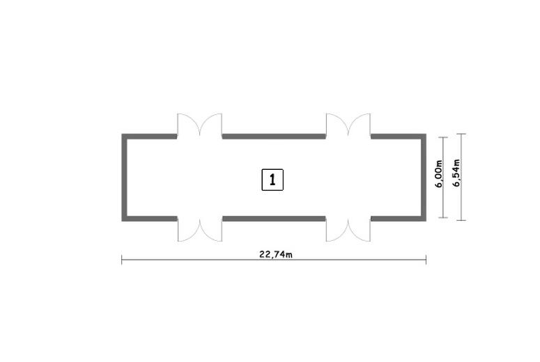 Budynek gospodarczy GMC150b