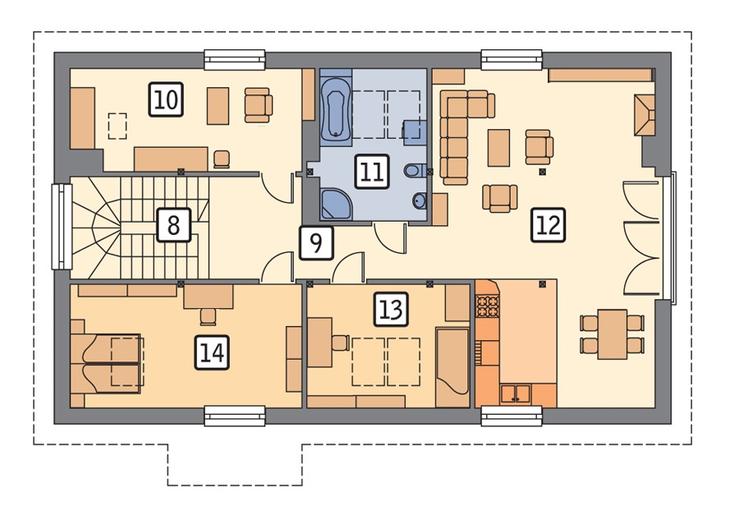 Budynek garażowo-magazynowy z częścią mieszkalną GMC18b