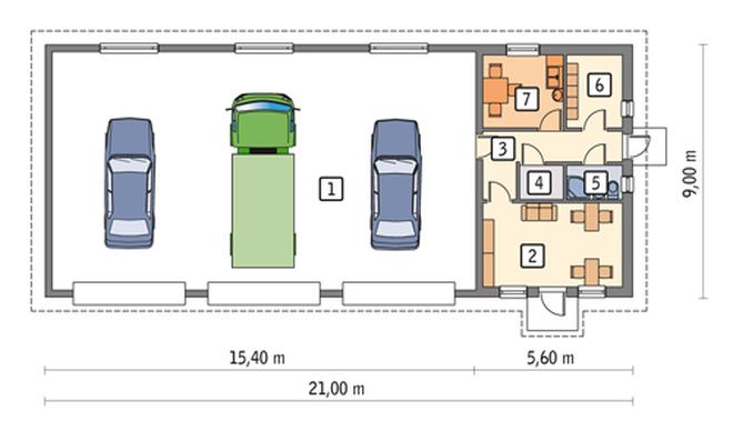Budynek garażowo-magazynowy z pom. pomocniczymi GMC39