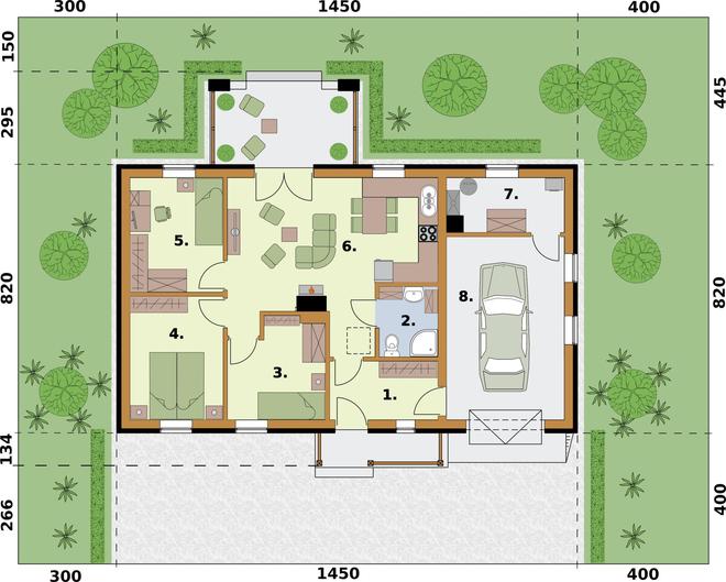 Kampala szkielet drewniany