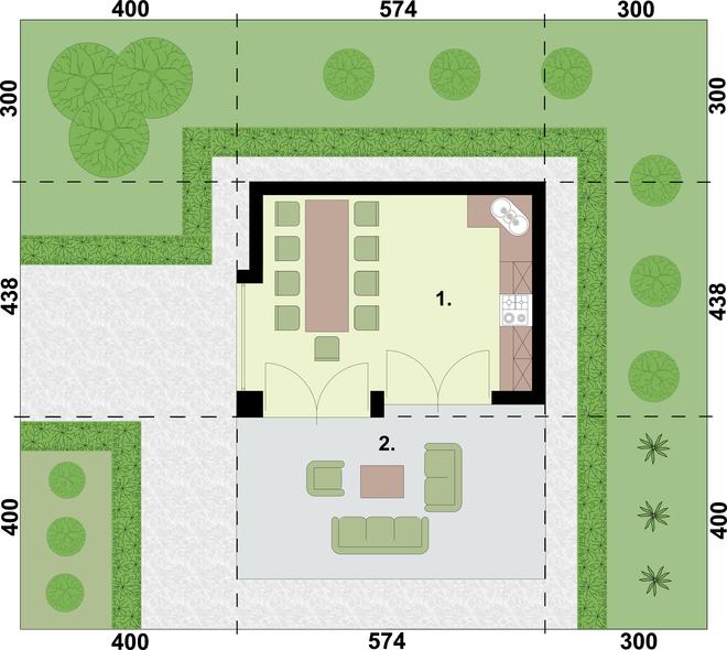 Kuchnia letnia / Budynek gospodarczy KL1