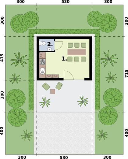 Kuchnia letnia / Budynek gospodarczy KL15