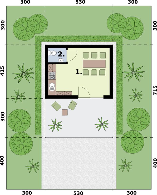 Kuchnia letnia / Budynek gospodarczy KL15