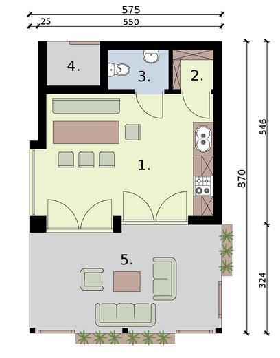 Kuchnia letnia / Budynek gospodarczy KL2