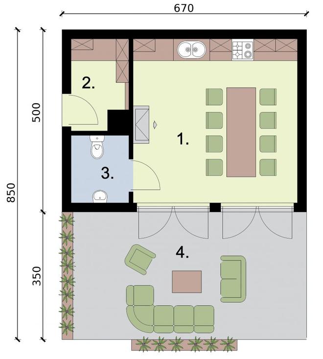 Kuchnia letnia / Budynek gospodarczy KL3