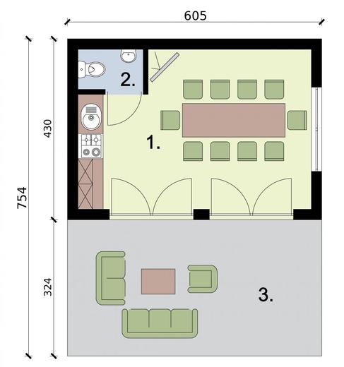 Kuchnia letnia / Budynek gospodarczy KL6
