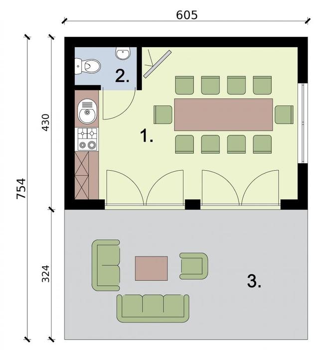 Kuchnia letnia / Budynek gospodarczy KL6
