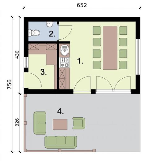 Kuchnia letnia / Budynek gospodarczy KL7