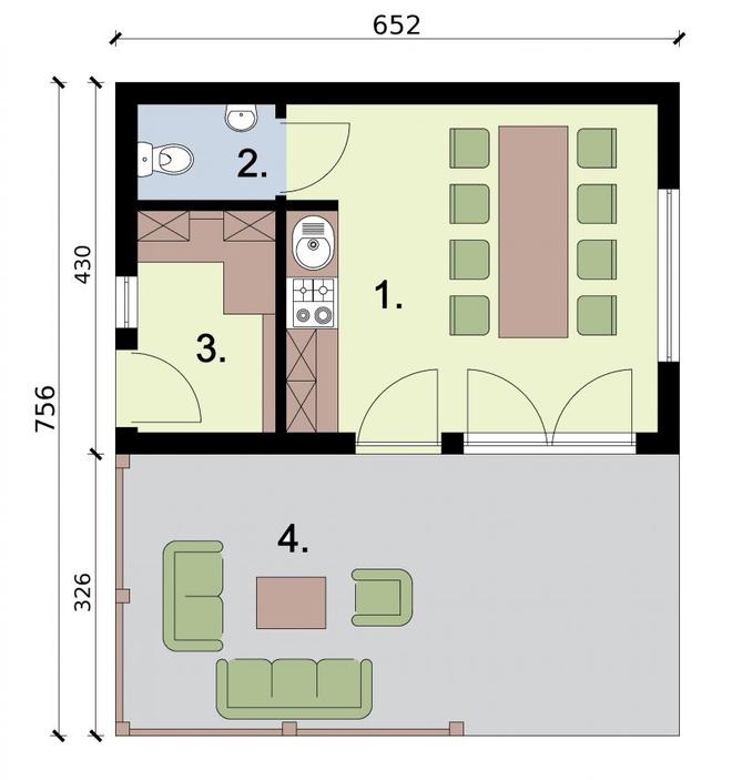 Kuchnia letnia / Budynek gospodarczy KL7