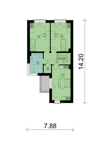 Projekt domu Ka28 S (segment)