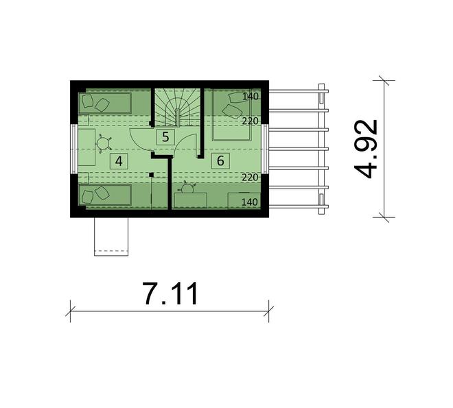Projekt domu Ka146 Sz (letniskowy)