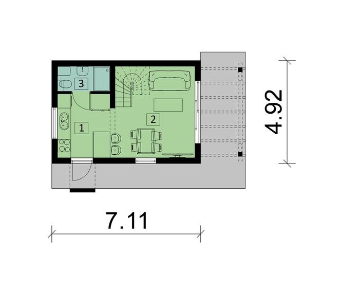 Projekt domu Ka146 Sz (letniskowy)