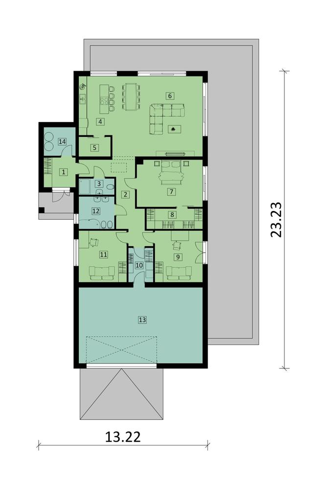Projekt domu Ka212