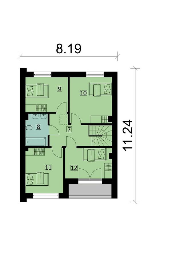 Projekt domu Ka228 S (segment)