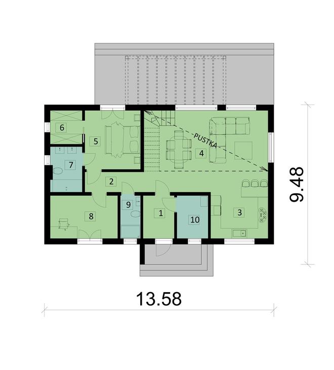 Projekt domu Ka260 Sz