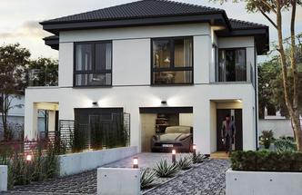 Projekt domu Ka284 (dwulokalowy / bliźniak)