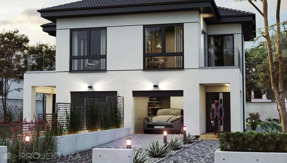 Projekt domu Ka284 (dwulokalowy / bliźniak)